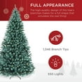 thumbnail image 5 of Best Choice Products 7.5ft Pre-Lit Blue Spruce Christmas Tree w/ Foldable Base, 420 Lights, 1384 Tips, 5 of 8