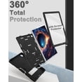 thumbnail image 4 of KOMI Galaxy Tab A9+ Case,for Samsung Galaxy Tab A9 Plus Case with Built-in Screen Protector Kickstand,Hybrid Shockproof Samsung Tablet A9+ Case 11 Inch 2024 Model (SM-X210/X216/X218) Black, 4 of 8