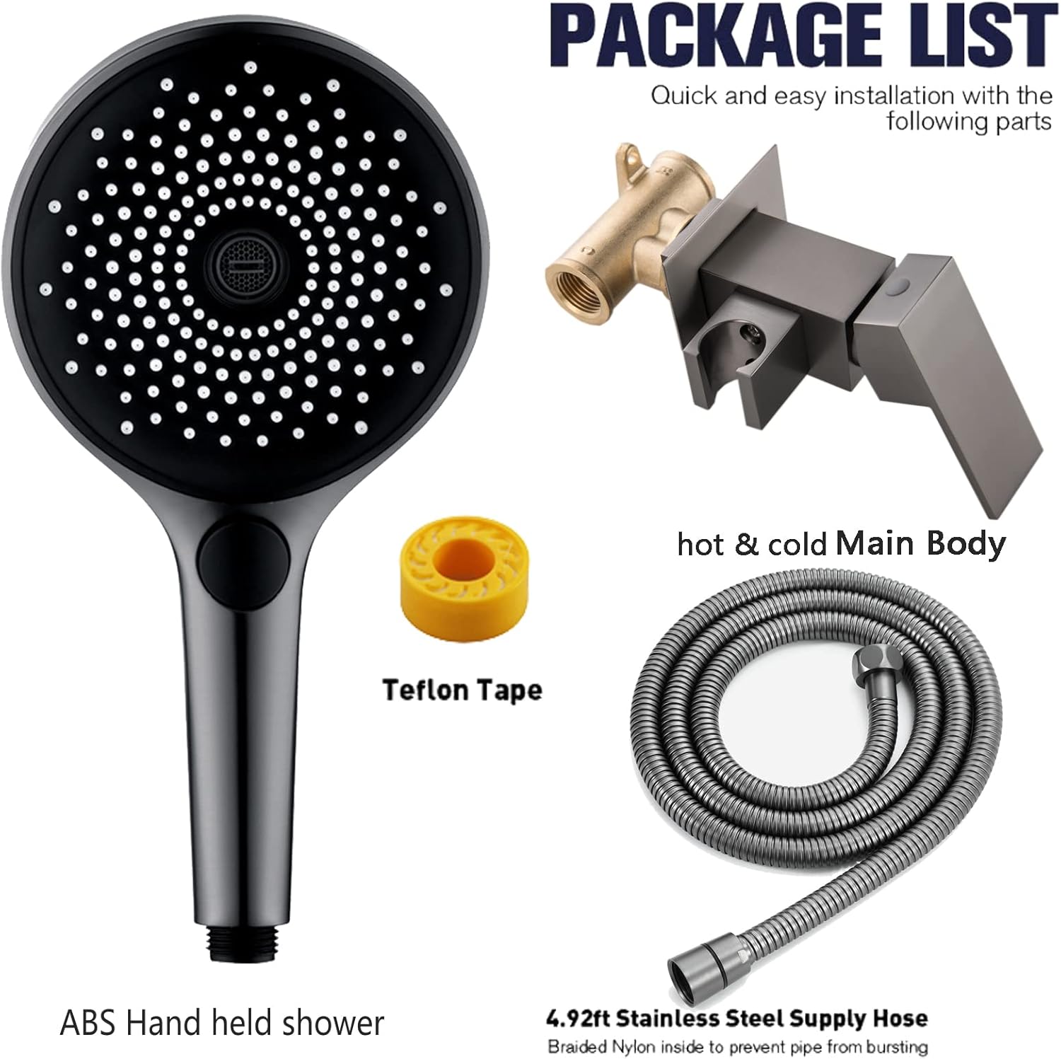 Handheld Bidet Sprayer for Toilet, Concealed Brass Baby Cloth Diaper Sprayer Kit, High Pressure Bathroom Toilet Bidet Attachment Set for Bathing Pets Feminine Hygiene