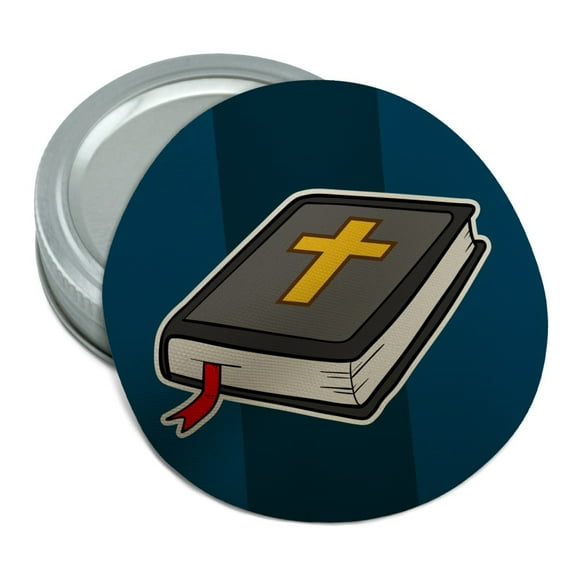 Bible with Cross Christian Religious Round Rubber Non-Slip Jar Gripper Lid Opener