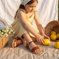 thumbnail image 6 of Cushionaire Clara Casual Flat Girls Sandals, Adjustable Buckle Ankle Strap with Lightweight Cushioned Comfort Kids Sandals, 6 of 21