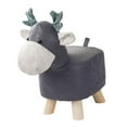 thumbnail image 4 of yuksok Repose-Pieds Animal Ottoman Mignon Multifonctionnel Portable Décorations de Chambre Canapé Gris, 4 of 9