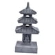 thumbnail image 2 of Estatua de jardín con forma de pagoda solar, ideal como porche, patio o patio exterior, ideal como regalo o decoración para balcón. Gris oscuro, 2 of 9
