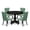 Multi-color, variant on Luxe by East West Furniture 5 Piece Dining Table Set Contains 48" Round Table In Burgandy Color