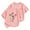 Pink, variant on Children's Casual Short Sleeved T Shirt Cartoon Print Crewneck Comfortable Girls Dress Shirt