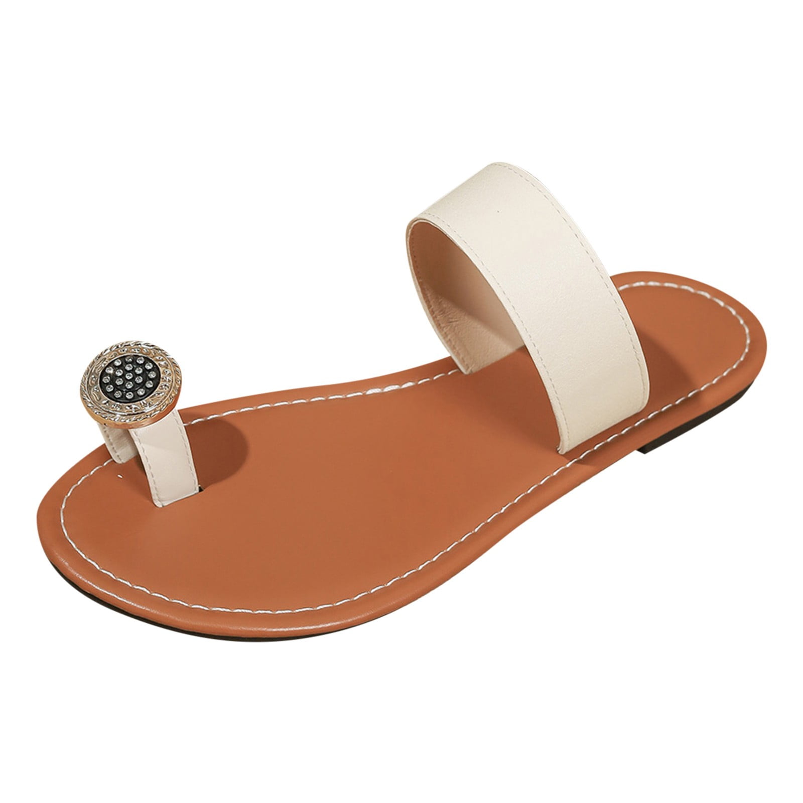 Sandales D'été Décontractées Pour Homme Avec Sangle Croisée Réglable - Chaussures Plates à Bout Ouvert - Chaussures