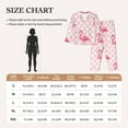 thumbnail image 4 of Sikiie Cute Flamingo with Heart Women's Long-Sleeve Shirt and Full-Length Bottom Pajama Set (s-xxl)-Small, 4 of 7