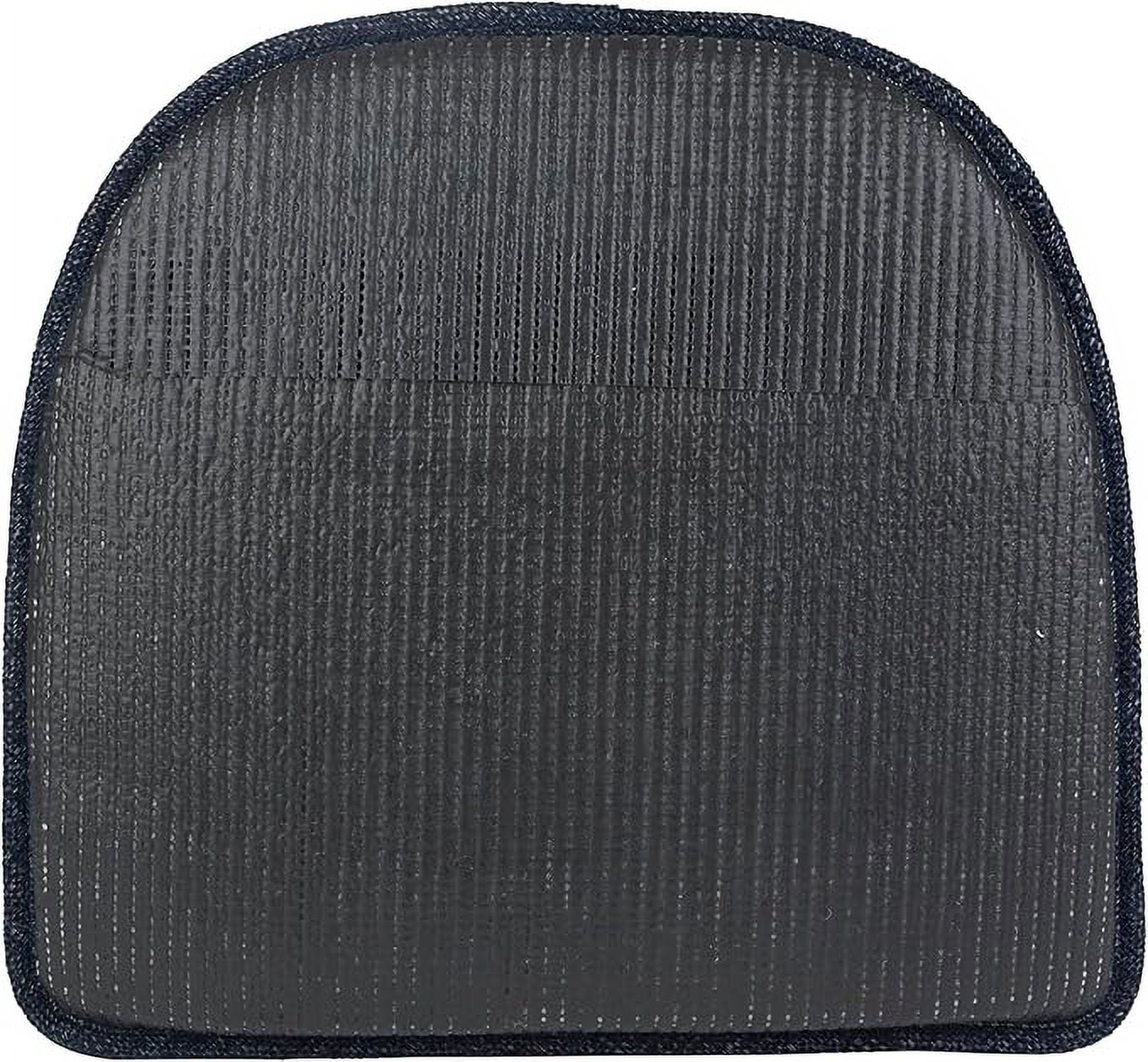The Gripper Non Slip Chair Cushions, Soft & Comfortable Seat Pad, for Kitchen, Dining or Office, 2 Count, Blue