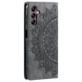 thumbnail image 6 of Case for Samsung Galaxy S23 Plus Wallet Case for Women Girls with Card Holder, Embossed Flower Pattern Magnetic Flip PU Leather Purse Protective Phone Cover for Samsung Galaxy S23 Plus, Grey, 6 of 11