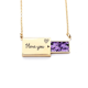thumbnail image 1 of Flores púrpura hermoso romantico Sobre de carta de amor, collar y joyas colgantes, 1 of 3