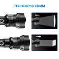 thumbnail image 2 of CNKOO LED Flashlight Rechargeable  9000 Lumen Super Bright Flashlight with USB Cable  Zoomable  Waterproof  5 Modes  PHandheld Flashs for Outdoor Camping Emergency, 2 of 9