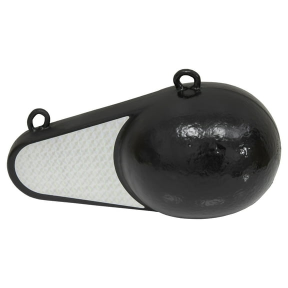 Extreme Max 3006.6972 Coated Keel-Style Downrigger Weight - 12 lbs. with Silver Flash