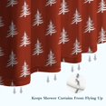 thumbnail image 6 of Red Christmas Tree Pattern Shower Curtain 72"x72" ,Bathroom Decorative Shower Curtains Set with 12 Hooks,Modern Waterproof Washable Shower Curtain, 6 of 6