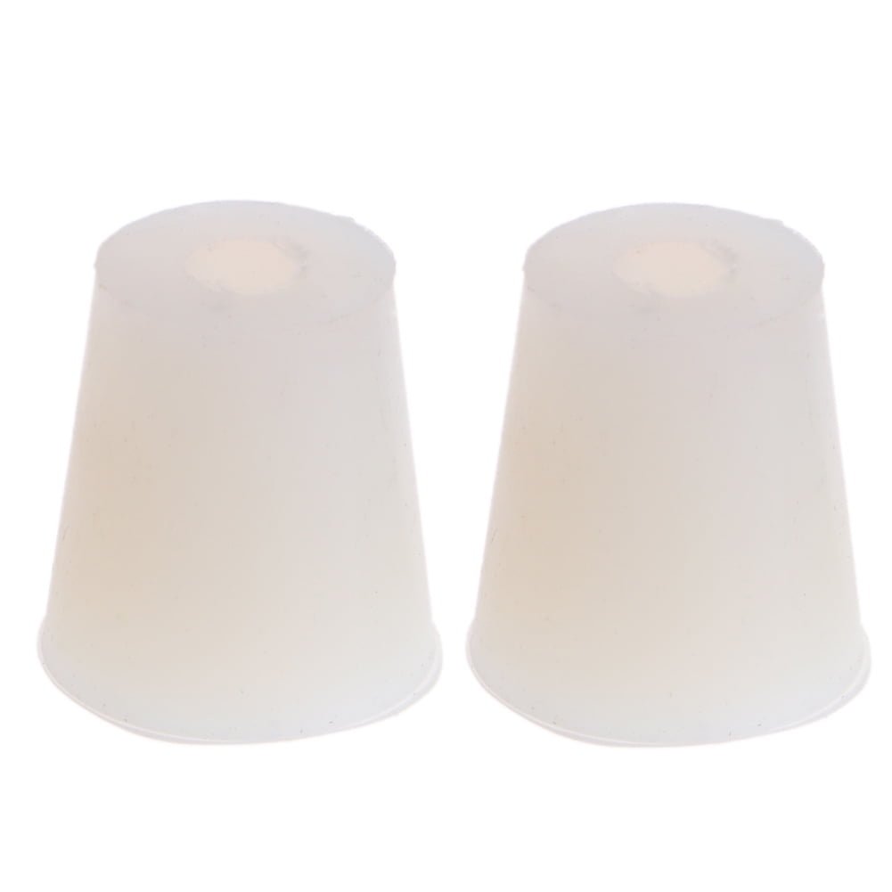 GENEMA 2 Pcs Silicone Rubber Plug Stopper With Hole Airlock Bubbler Valve Wine Brew