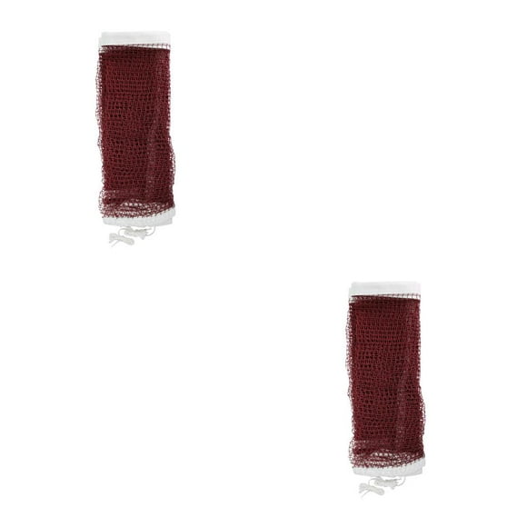 Wosthever Red de bádminton para entrenamiento, voleibol, deportes al aire libre, red de tenis, práctica para principiantes, jardín, playa, 5.1 m 2piezas
