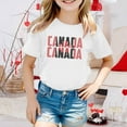 thumbnail image 2 of KAUOD Kids Canada Day Flag Shirt Patriotic Maple T-shirts for Boys Girls Short Sleeve Crewneck Cotton Graphic Tees Tops, 2 of 4