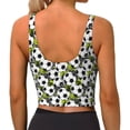 thumbnail image 3 of Lsque Soccer and Football Printed Women'S Sports Bra, Compression, Moisture Wicking, High-Impact Sports Bra For Women,Supportive sports bra-Large, 3 of 9