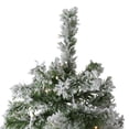 thumbnail image 4 of Northlight Pre-Lit LED Medium Flocked Winter Park Fir Artificial Christmas Tree - 7.5' - Warm Clear, 4 of 7