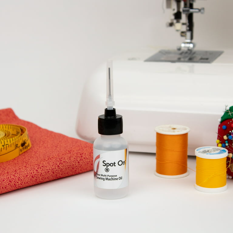 Spot On Sewing Machine Oil - Clear Multi-Purpose Lubricant - 2 Bottles + 2  Precision Applicator Needles - Made in the USA 