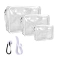 thumbnail image 1 of Cosmetic Case Aimeiar, 3 paquetes de bolsas transparentes de PVC impermeables, 1 of 5