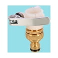 thumbnail image 4 of 3/4" or 1/2" Universal Threaded Tap Gardening Water Hose Adapters Quick Pipe Connector Fittings Brass Tap Adapters For Washing Machine Kitchen Bathroom Basin Faucet (Style J), 4 of 5