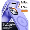 thumbnail image 5 of Entronix Phone Case Compatible with Magsafe for Apple iPhone 15 Plus Magnetic Case, Heavy Duty Slim Dual Layer Shockproof Magnetic Case for Apple iPhone 15 Plus, Purple, 5 of 6
