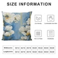 thumbnail image 5 of YINGXI  Blue Golden Floral Decorative Throw Pillow Covers Velvet Pillow Covers Watercolor Flowers Pillowcase Square Cushion Covers Sofa Bed Décor 18x18in, 5 of 5