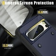 thumbnail image 4 of Decase Military-Grade for Google Pixel 8A Case,Heavy-Duty Drop Protection,Slim Hard Back Cover with Invisible Kickstand Rugged Shockproof Anti-Scratch Cover Case,Navy Blue, 4 of 7