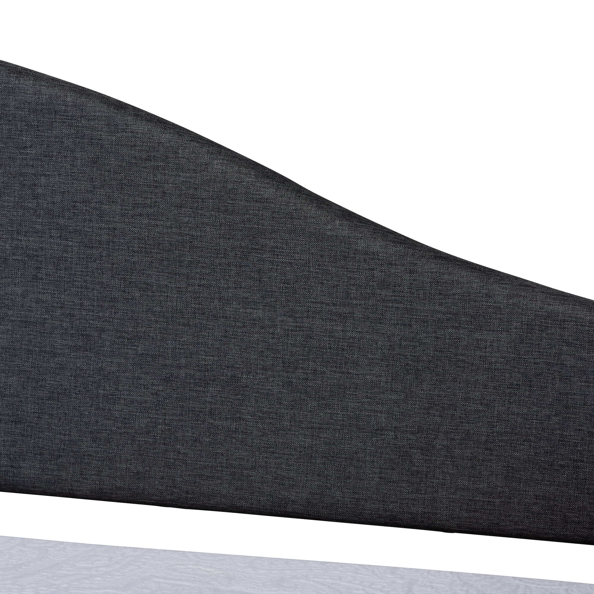Baxton Studio Milligan Modern and Contemporary Charcoal Fabric Upholstered and Dark Brown Finished Wood, Twin Size Daybed