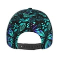 thumbnail image 6 of Disketp Blue Floral With Butterflies Print Baseball Caps For Outdoor Sports Fashion Casual Outdoor Caps Men Women, 6 of 9