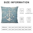 thumbnail image 5 of Nawypu  Throw Pillow Cover Summer Nautical Anchor Distressed Beach Decorative Pillow Case Home Decor Square Pillowcase, 5 of 5