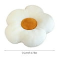 thumbnail image 2 of Cute Sunflower Soft Plush Cushion - Skin-Friendly Seat Pad for Sofa, Living Room & Bedside Window Seat, Vibrant Floral-Themed Decor, Non-Slip Bottom & Washable Fabric, Durable Plush, 14in, White, 2 of 7