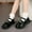 Black, variant on OGLCCG Girls Dress Shoes School Uniform Oxfords Low Heel Hook and Loop Princess Mary Jane Shoes Soft Sole Loafers Flats for Party Wedding 3-10 Years