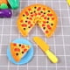 thumbnail image 4 of 24 piezas de simulación de dibujos animados juguete de corte de plástico vegetal Pizza DIY cocina juguete de corte inteligente, 4 of 6
