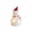 E, variant on Feledorashia Lighted Ceramic Figurine, Christmas Tabletop Decoration, Holiday Character Accent for Mantels Shelves and Windowsills, Ceramic Construction with LED Light Details and Stable Base
