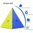 thumbnail image 3 of Cubo piramidal Cubo de velocidad sin pegatinas 3x3x3 Cubo Pyraminx Triángulo Cubo mágico Rompecabezas oso de fresa Juguete, 3 of 6