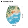 thumbnail image 6 of SEANATIVE Beach Starfish Toilet Seat Cover Soft Toilet Lid Covers for Bathroom Round Oblong Toilet Seat Lid Cover Elongated Toilet Protector Cover Fits Most Toilet Lids, 6 of 6