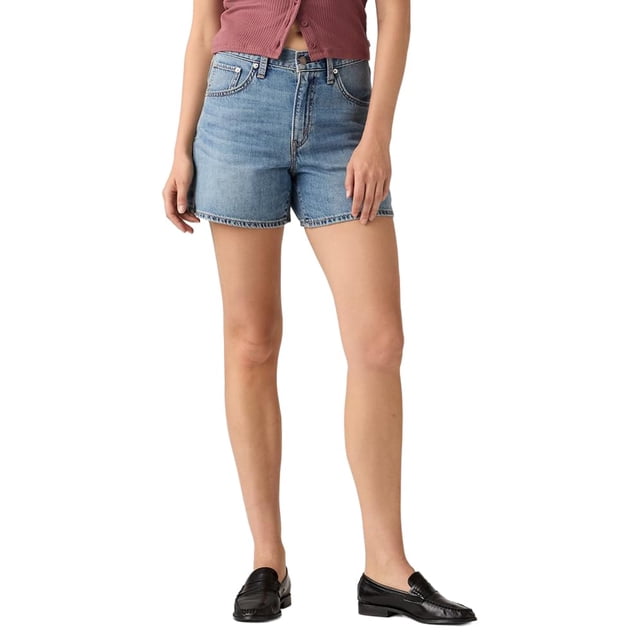 Shorts Levi's Mujer Cinch de Tiro Alto y Largo Medio al Muslo Talla 32