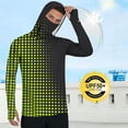thumbnail image 6 of BiZtdJrK Men's Sun Safe Fishing Shirt Hooded UPF 50+ Long Sleeve with Built-in Neck Gaiter Yellow XXXL, 6 of 9