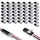 thumbnail image 1 of Conector Enchufable de Doble Cable 50 Piezas con Hebilla Bloqueo, Conectores Enchufables Terminal Compacto Universal 2 Pines y VíAs, 1 of 5