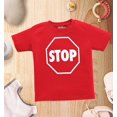 thumbnail image 4 of Shop4Ever Stop Sign Traffic Stop Cotton Toddler's Cotton T-Shirt 5T/6T Red, 4 of 6