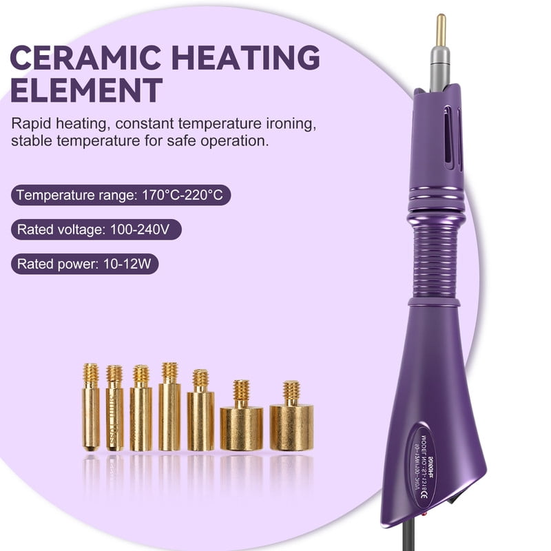 Hotfix Applicator DIY Hot Fix Rhinestone Applicator Wand Tool Kit for Clothes Fabric Crafts US