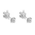 thumbnail image 4 of Yoursfs Silver Cubic Zirconia Small Stud earrings for Women Platinum Plated Rhinestone Earrings Hypoallergenic Piercing Earring Jewelry Gifts Clearance, 4 of 7