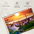 thumbnail image 6 of Elephant Stock Barcelona From Park Guell Wall Art - Horizontal Canvas Wall Art - Living Room Wall Decor - City Canvas - Orange And Gray Decor - 12" x 8", 6 of 8