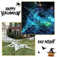 thumbnail image 4 of Spider Web Halloween Decorations Outdoor, Stretchy Spider Webbing for Halloween Decor, Spider Web Decorations for Hunted House Halloween Party, 4 of 7