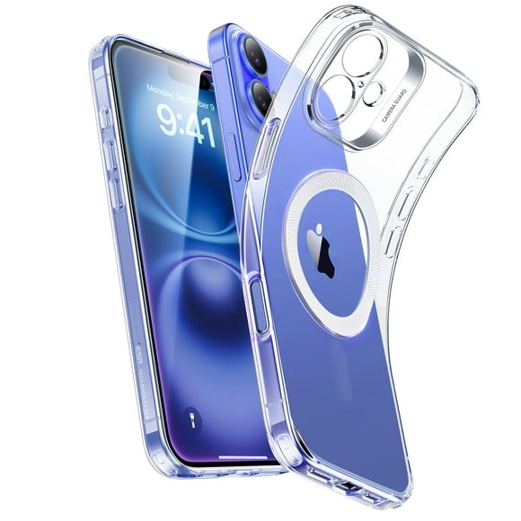 Funda de teléfono ESR para iPhone 16 Plus transparente compatible con MagSafe