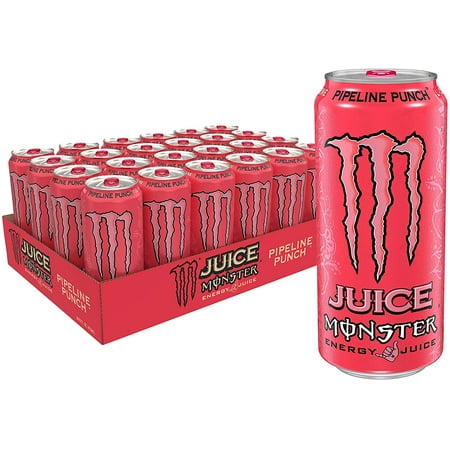(24 Cans) Monster Energy Drink, Pipeline Punch, 16 fl