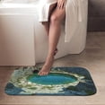 thumbnail image 4 of 1pc Rock Pool with Tunnel Absorbent Non-Slip Bathroom Thickened Flannel Rug Decor,Soft,Quick Drying,Suitable For Indoor/outdoor Use,Bathrooms,Bedrooms,Kitchens,Terrace,Laundry Rooms,16"x24", 4 of 9