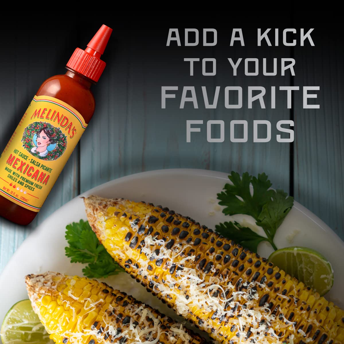 Pack of 6, Melindas Hot Mexicana Sauce, 10 fl oz