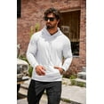 thumbnail image 4 of COOFANDY Mens Hoodie Casual Drawstring Athletic Hoodies Hooded Pullover Sweatshirts with Pocket, 4 of 9